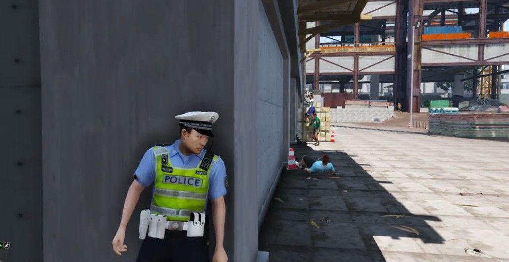 GTA5中国警察模拟器(Police set weapons patrol simulator)