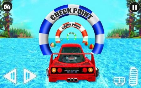 迷你汽车水上冲浪(Mini Car Water Surfing Games)