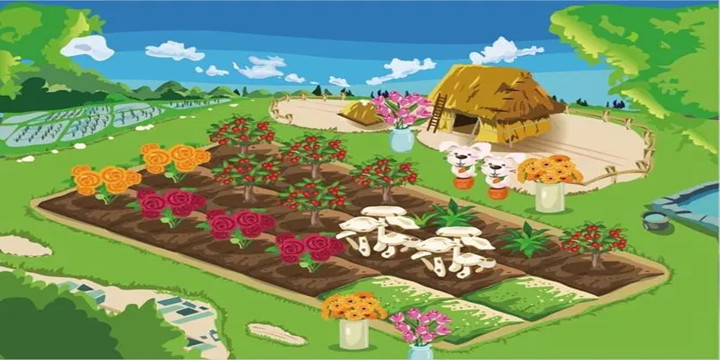 可以种菜建房子养动物的游戏