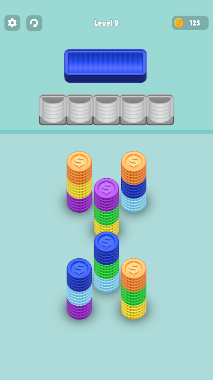 彩色盒子匹配大师(Coin Pile3D)