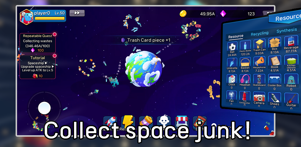 空间垃圾回收挑战(space_junk_recycler)