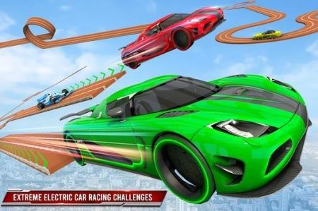 电动汽车特技(Electric Car Ramp Stunt)